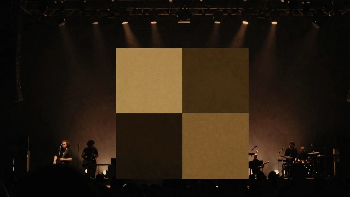 Abstract graphic representation of a Spotify album cover, moody l